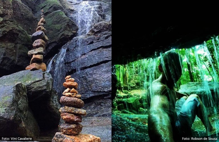 A imagem contém: Cachoeira da Trilha da Pedra da Gávea, Parque Nacional da Tijuca - RJ