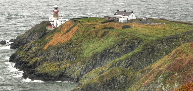 A imagem contém: Farol Baily Howth - Irlanda