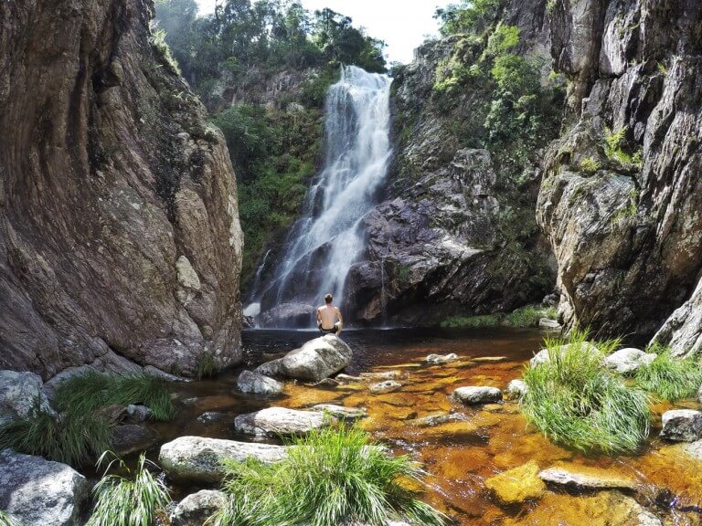 A imagem contém: Cachoeira do Capão Forro, Serra da Canastra, Minas Gerais