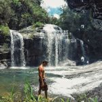 Contemplando a Cachoeira dos Anjos, Carrancas - MG