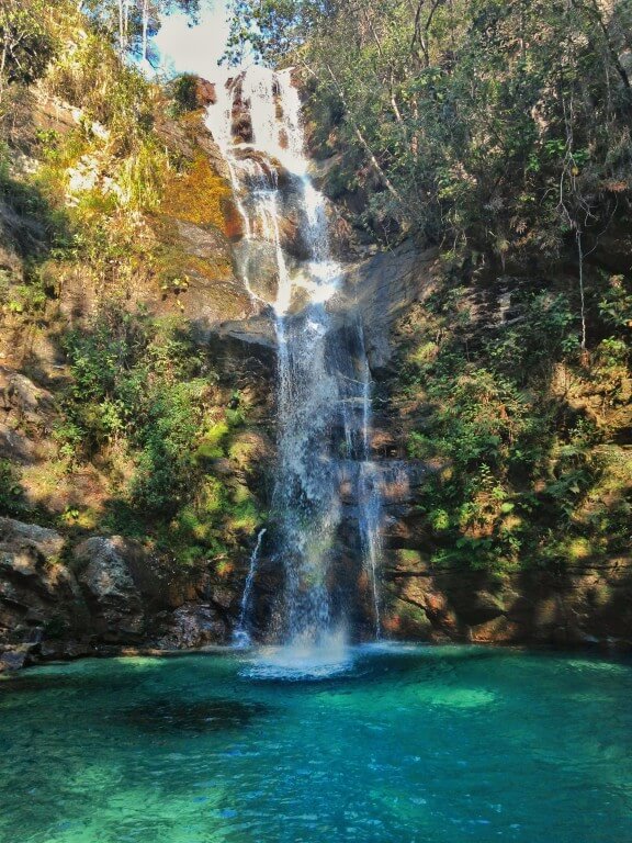 A imagem contém: Cachoeira Santa Bárbara, Cavalcante, Chapada dos Veadeiros, Goiás