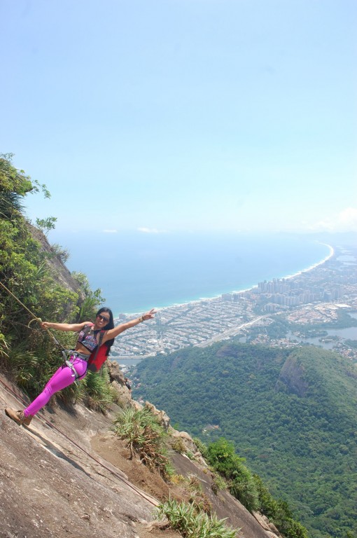 A imagem contém: Carrasqueira, Pedra da Gávea, Rio de Janeiro, Parque da Tijuca, , Rapel