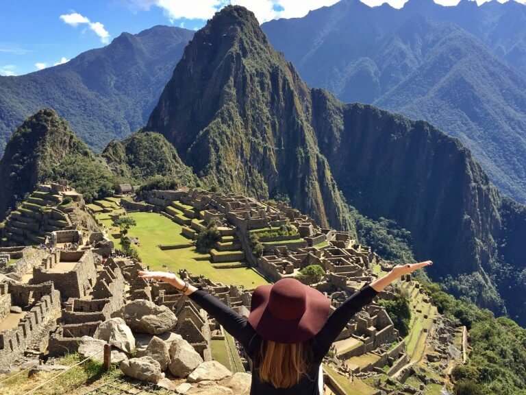A imagem contém: cidade inca, Machu Picchu, Peru