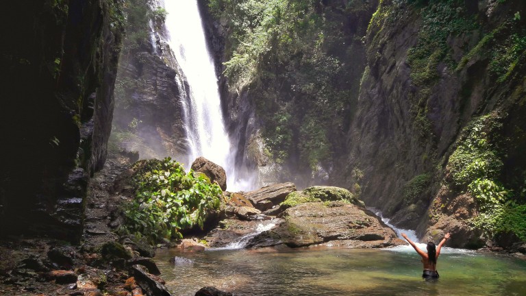 A imagem contém: Cachoeira do Meu Deus, Eldorado, São Paulo