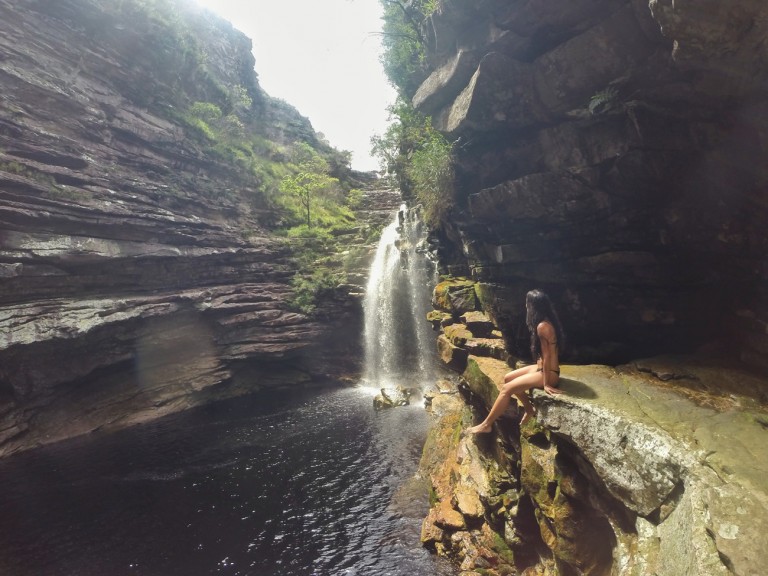 A imagem contém: Cachoeira do Sossego, Parque Nacional da Chapada Diamantina, Bahia