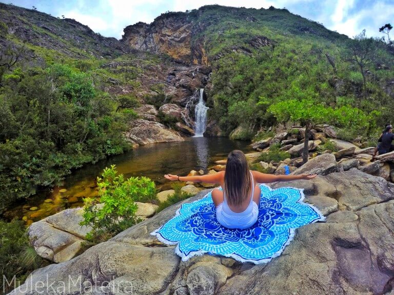A imagem contém: Cachoeira do Gavião, Serra do Cipó