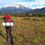 Trilha entre os acampamentos Seron e Dickson, Parque Nacional Torres Del Paine