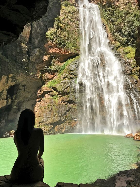 A imagem contém: Cachoeira da Água Fria, Formosa