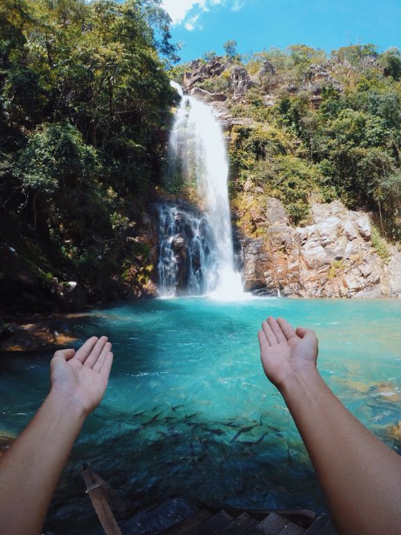 A imagem contém: Cachoeira Serra Azul, Mato Grosso
