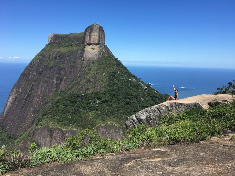A imagem contém: Pedra Bonita, Floresta da Tijuca - Rio de Janeiro