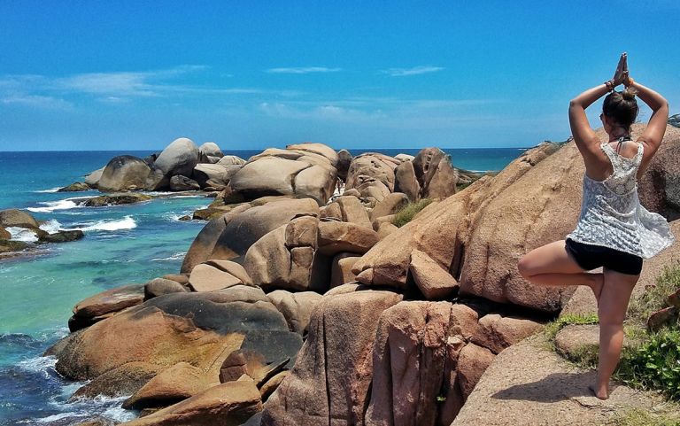 A imagem contém: Praia da Galheta, Florianópolis, Santa Catarina