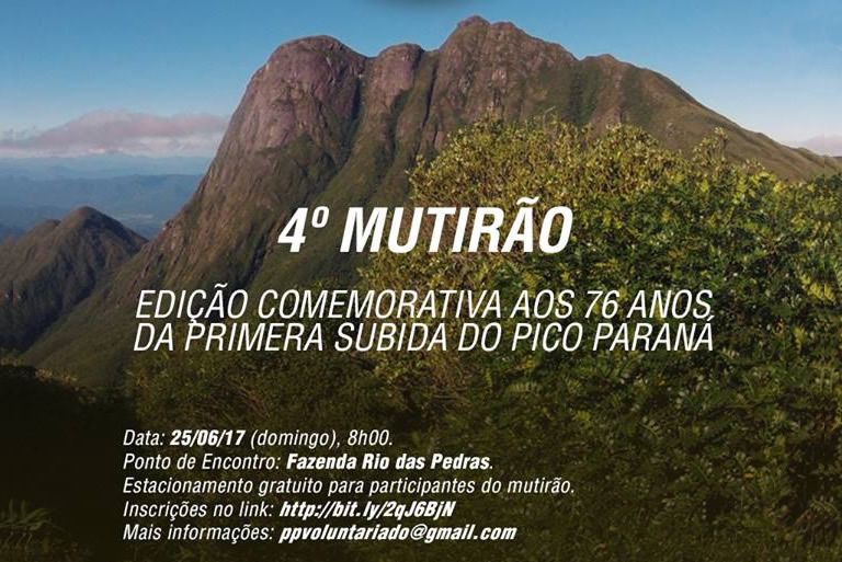 4º Mutirão voluntariado no Pico Paraná