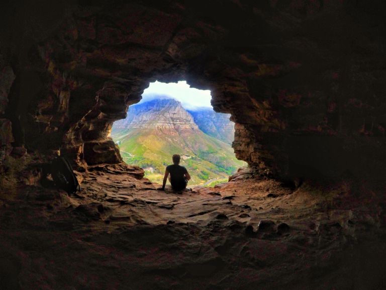 A imagem contém: Wally′s Cave, Lions Head, Cape Town, África do Sul