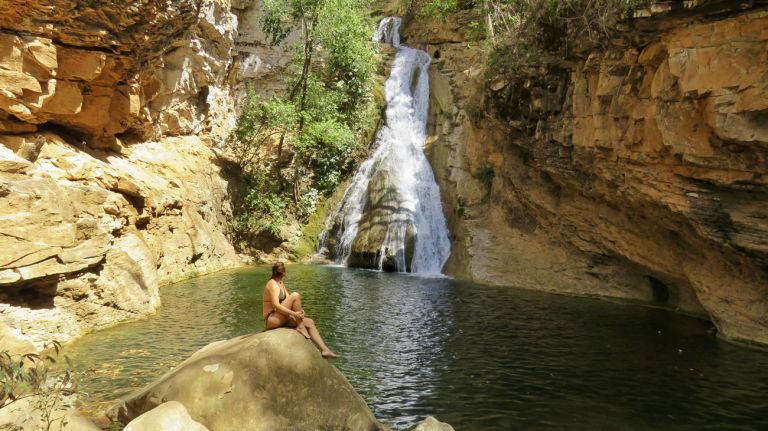 A imagem contém: Cachoeira JK, Povoado JK, Formosa - Goiás