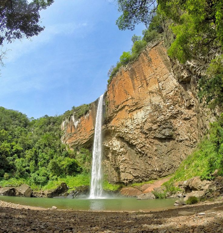 A imagem contém: Cachoeira do Chuvisqueiro, Rio Grande do Sul