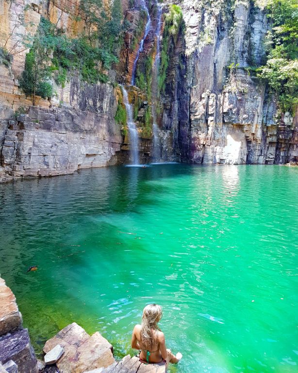 A imagem contém: Cachoeira dos Cânions do Lago de Furnas, Capitólio - MG