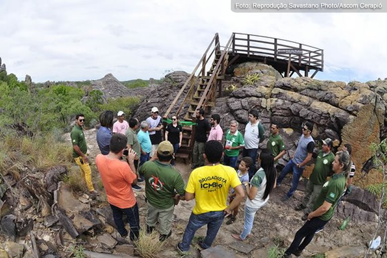 Mirante Vale das Pedras no Parque Nacional Sete Cidades é inaugurado durante o Cerapió 2018