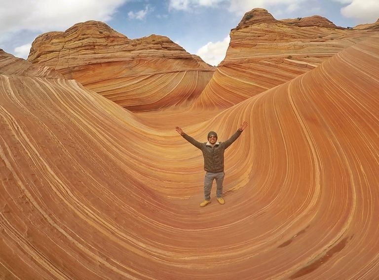 A imagem contém: The Wave, Arizona, Estados Unidos