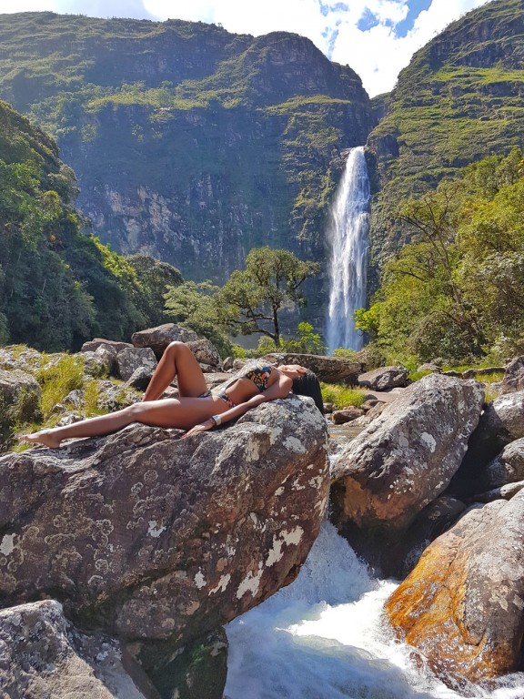 A imagem contém: Cachoeira Casca d'Anta, Serra da Canastra, Minas Gerais