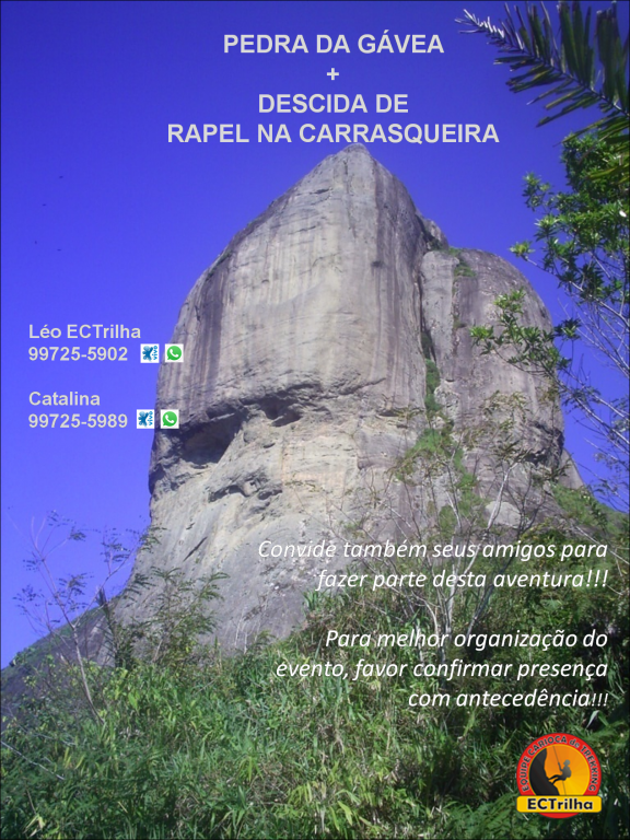 Pedra da Gávea + Rapel na Carrasqueira
