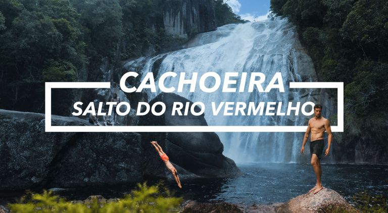 Cachoeira escondida em Santa Catarina