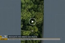 Turista é içado por 20 km em resgate de helicóptero na Floresta da Tijuca
