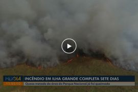 Capa do Incêndio atinge quase metade do Parque Nacional de Ilha Grande