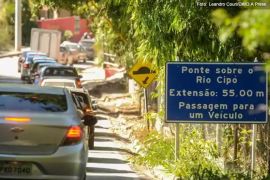 Reabertura do turismo na Serra do Cipó provoca fila quilométrica de carros