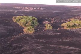 Ainda em chamas, bombeiros estimam que cerca de 13 mil hectares já queimaram na Serra da Canastra