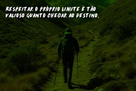 A montanha me ensinou meu limite